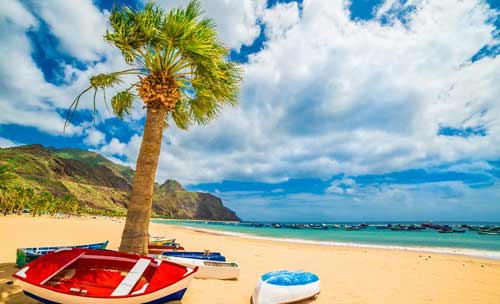 Sunny Tenerife beach